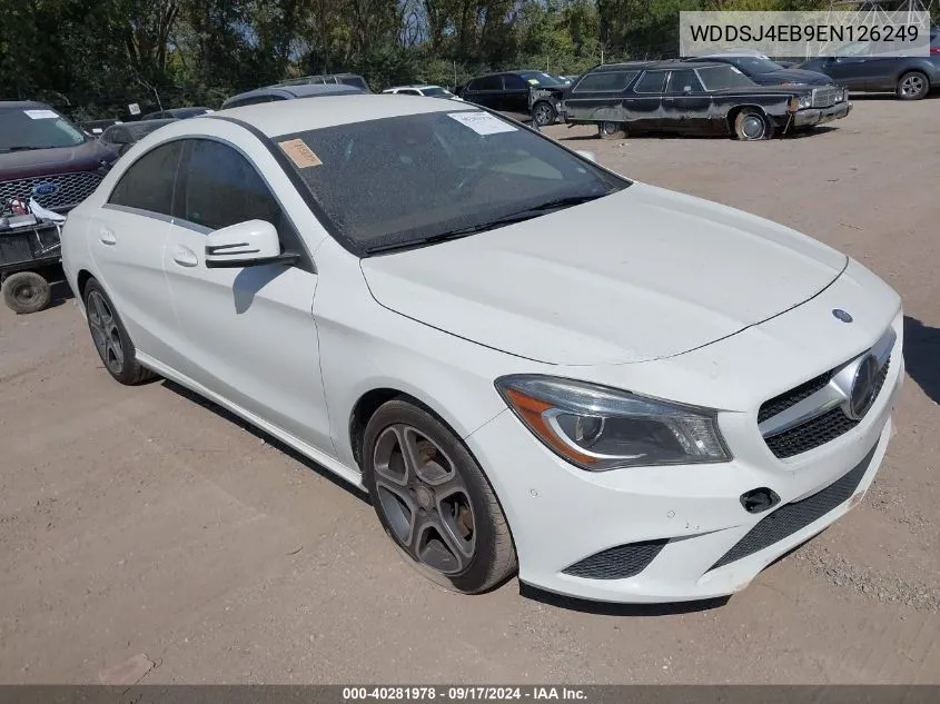 2014 Mercedes-Benz Cla 250 VIN: WDDSJ4EB9EN126249 Lot: 40281978