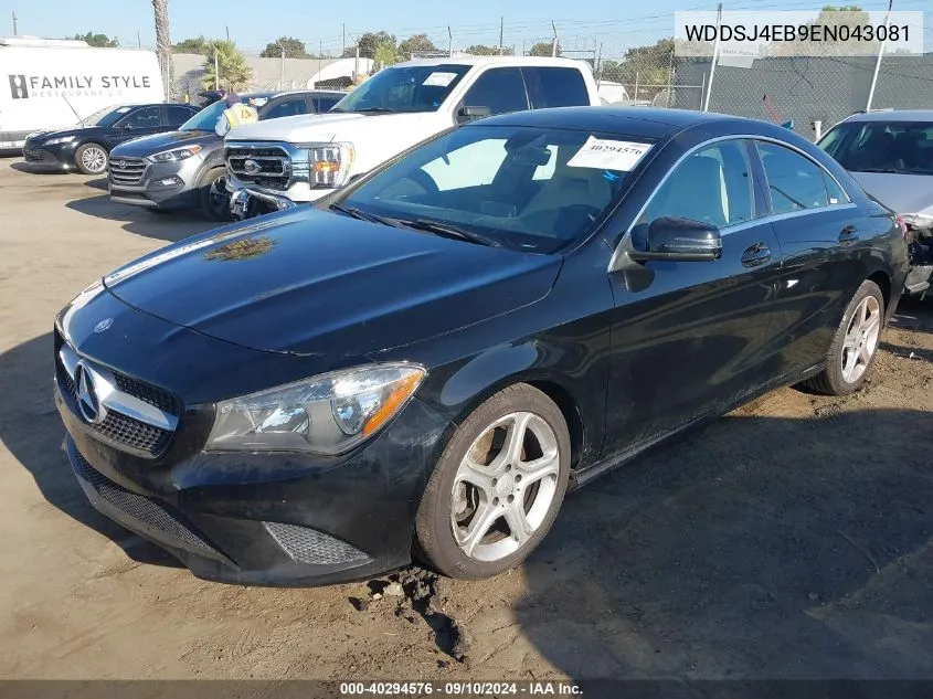 2014 Mercedes-Benz Cla 250 250 VIN: WDDSJ4EB9EN043081 Lot: 40294576