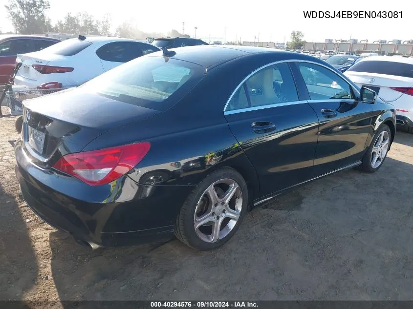 2014 Mercedes-Benz Cla 250 250 VIN: WDDSJ4EB9EN043081 Lot: 40294576