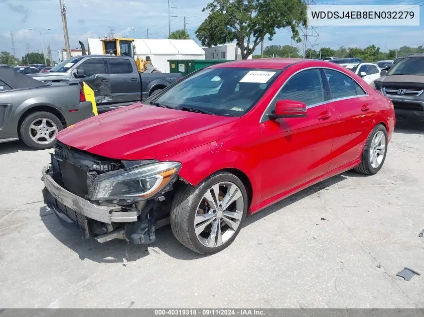 2014 Mercedes-Benz Cla 250 250 VIN: WDDSJ4EB8EN032279 Lot: 40319318