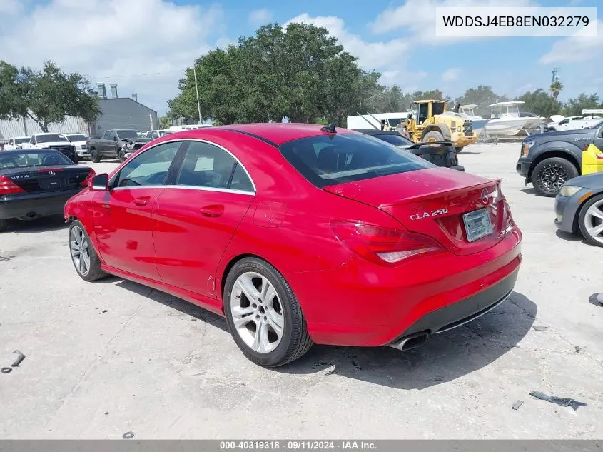 2014 Mercedes-Benz Cla 250 250 VIN: WDDSJ4EB8EN032279 Lot: 40319318