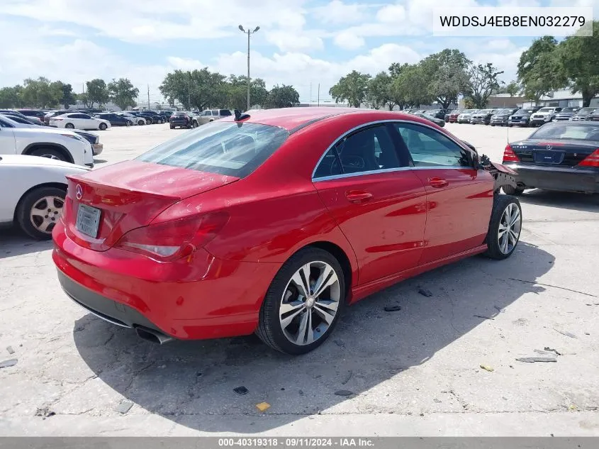 2014 Mercedes-Benz Cla 250 250 VIN: WDDSJ4EB8EN032279 Lot: 40319318