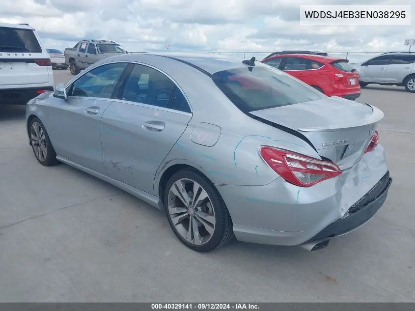 2014 Mercedes-Benz Cla 250 VIN: WDDSJ4EB3EN038295 Lot: 40329141