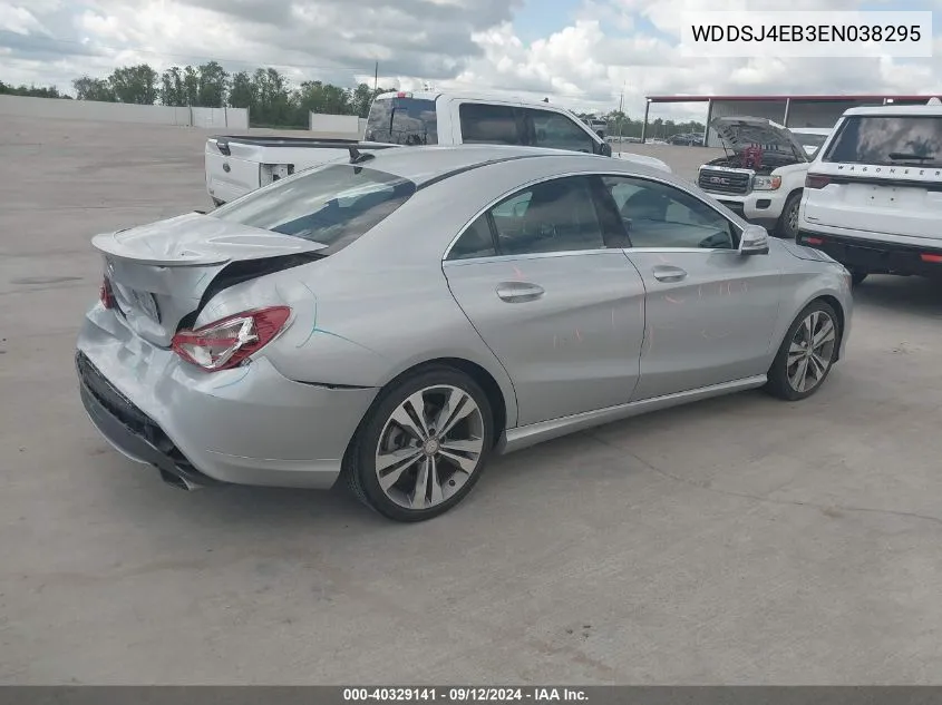 2014 Mercedes-Benz Cla 250 VIN: WDDSJ4EB3EN038295 Lot: 40329141