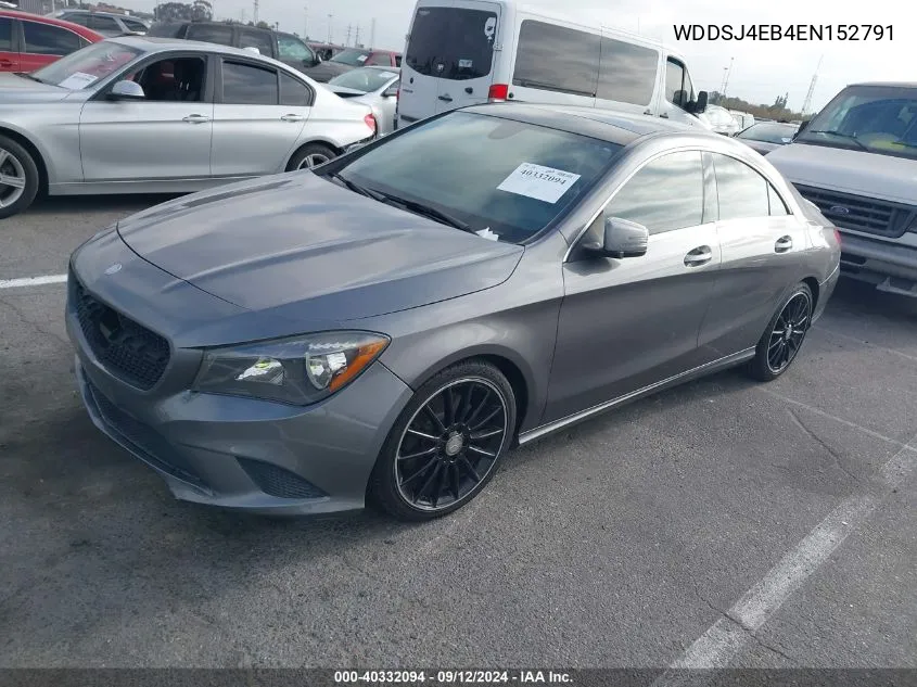 2014 Mercedes-Benz Cla 250 VIN: WDDSJ4EB4EN152791 Lot: 40332094