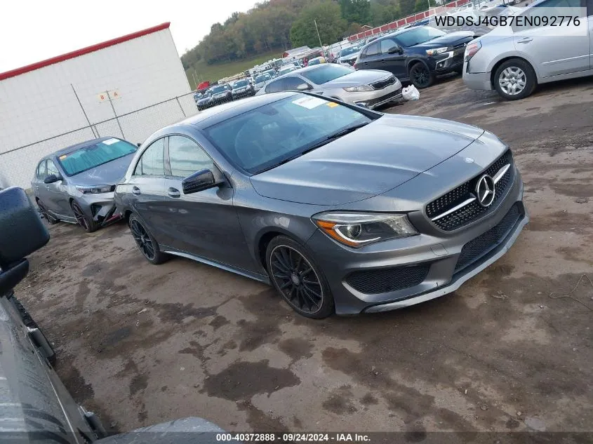 2014 Mercedes-Benz Cla 250 4Matic VIN: WDDSJ4GB7EN092776 Lot: 40372888