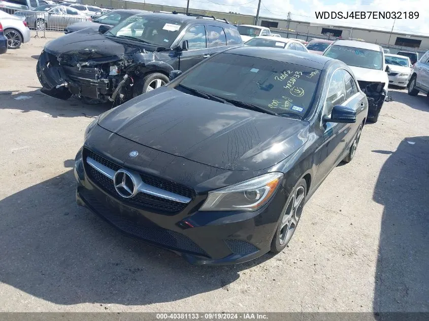 2014 Mercedes-Benz Cla 250 VIN: WDDSJ4EB7EN032189 Lot: 40381133