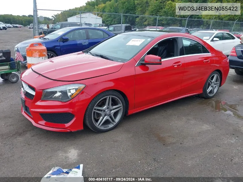 2014 Mercedes-Benz Cla 250 250 VIN: WDDSJ4EB3EN055422 Lot: 40410717