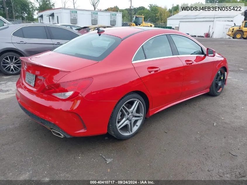 2014 Mercedes-Benz Cla 250 250 VIN: WDDSJ4EB3EN055422 Lot: 40410717