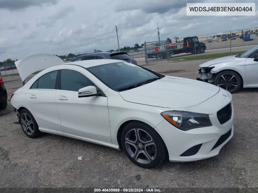 2014 Mercedes-Benz Cla 250 VIN: WDDSJ4EB3EN040404 Lot: 40439969