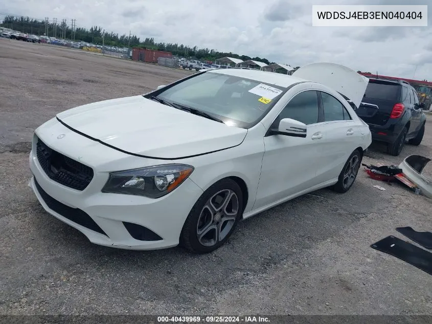 2014 Mercedes-Benz Cla 250 VIN: WDDSJ4EB3EN040404 Lot: 40439969