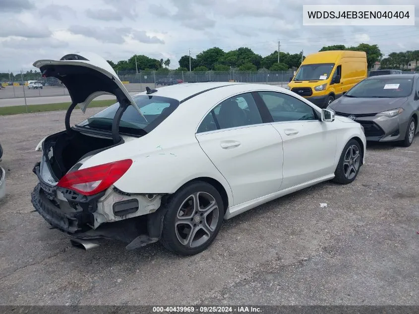 2014 Mercedes-Benz Cla 250 VIN: WDDSJ4EB3EN040404 Lot: 40439969