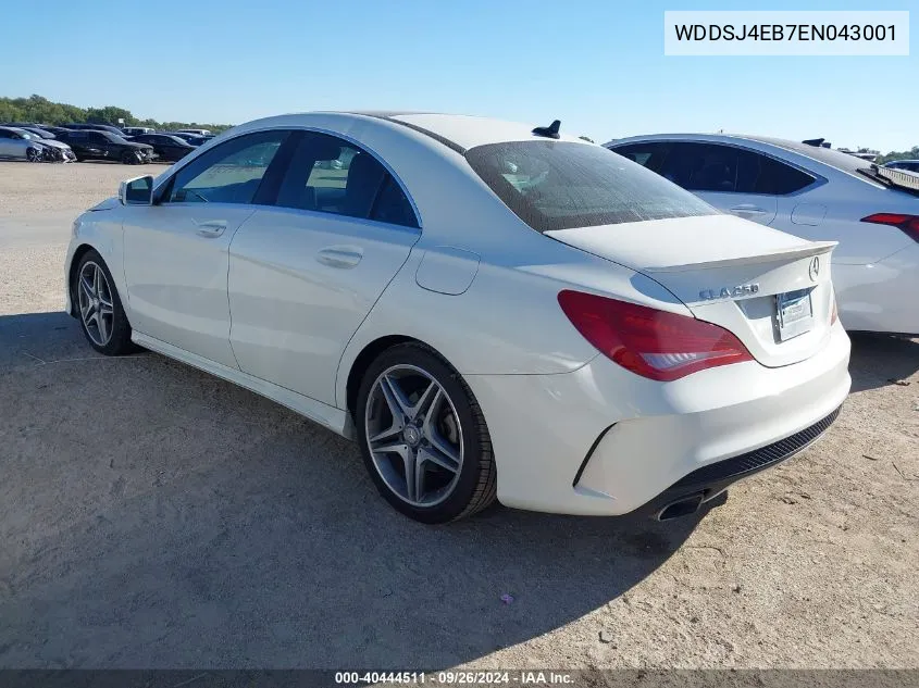 2014 Mercedes-Benz Cla 250 250 VIN: WDDSJ4EB7EN043001 Lot: 40444511