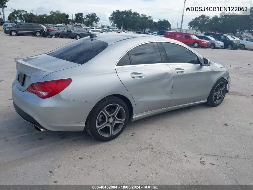 2014 Mercedes-Benz Cla 250 4Matic VIN: WDDSJ4GB1EN122063 Lot: 40452004