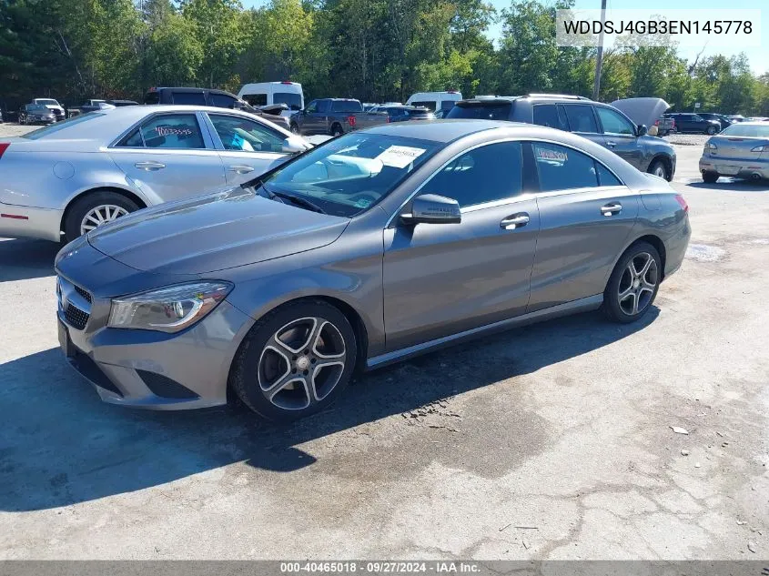 2014 Mercedes-Benz Cla 250 4Matic VIN: WDDSJ4GB3EN145778 Lot: 40465018