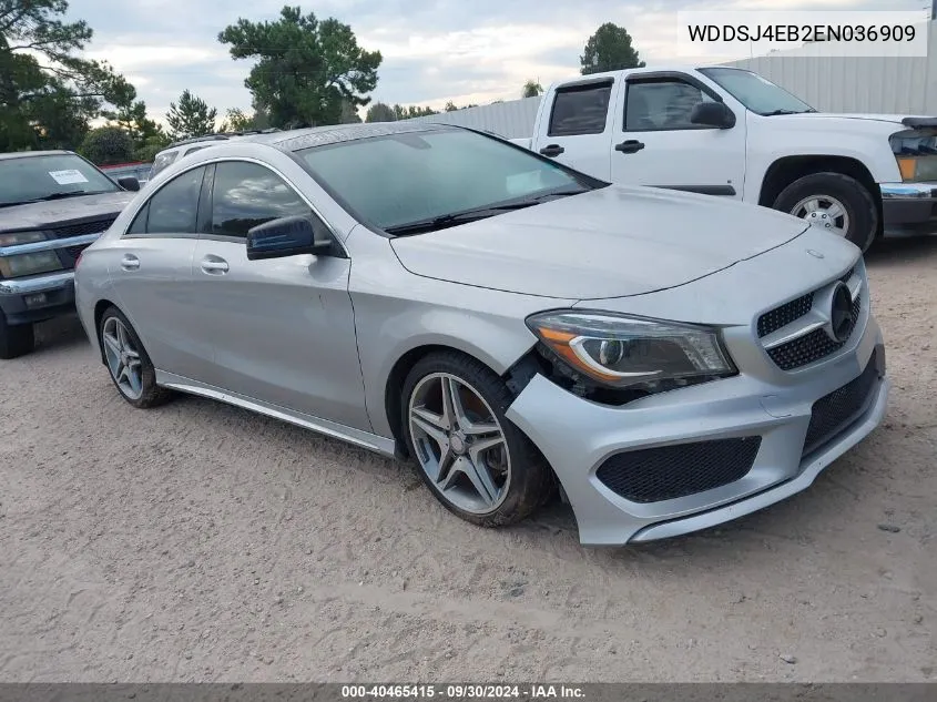 2014 Mercedes-Benz Cla 250 VIN: WDDSJ4EB2EN036909 Lot: 40465415