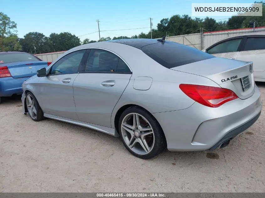 2014 Mercedes-Benz Cla 250 VIN: WDDSJ4EB2EN036909 Lot: 40465415