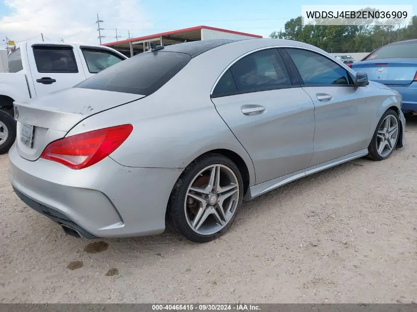 2014 Mercedes-Benz Cla 250 VIN: WDDSJ4EB2EN036909 Lot: 40465415