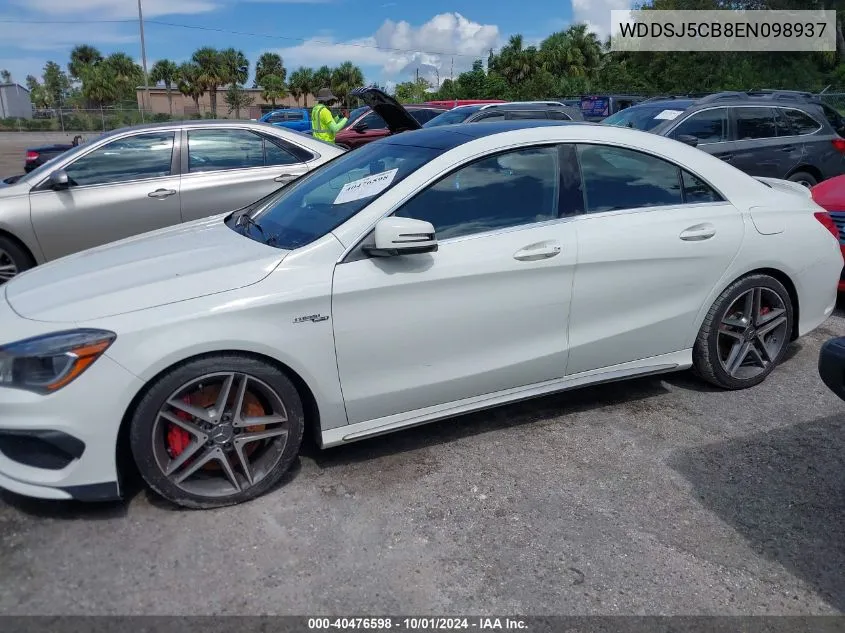 2014 Mercedes-Benz Cla 45 Amg VIN: WDDSJ5CB8EN098937 Lot: 40476598