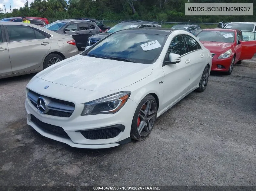 2014 Mercedes-Benz Cla 45 Amg VIN: WDDSJ5CB8EN098937 Lot: 40476598