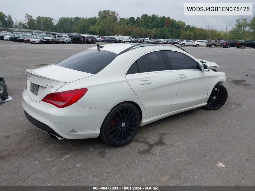 2014 Mercedes-Benz Cla 250 4Matic VIN: WDDSJ4GB1EN076475 Lot: 40477993