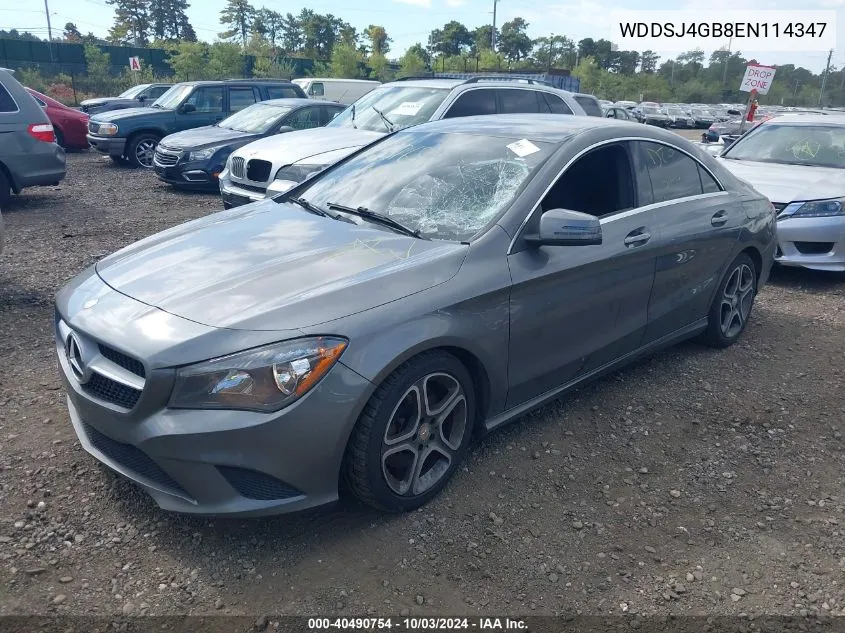 2014 Mercedes-Benz Cla 250 4Matic VIN: WDDSJ4GB8EN114347 Lot: 40490754