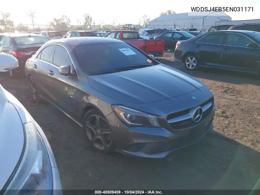 2014 Mercedes-Benz Cla 250 VIN: WDDSJ4EB5EN031171 Lot: 40509459