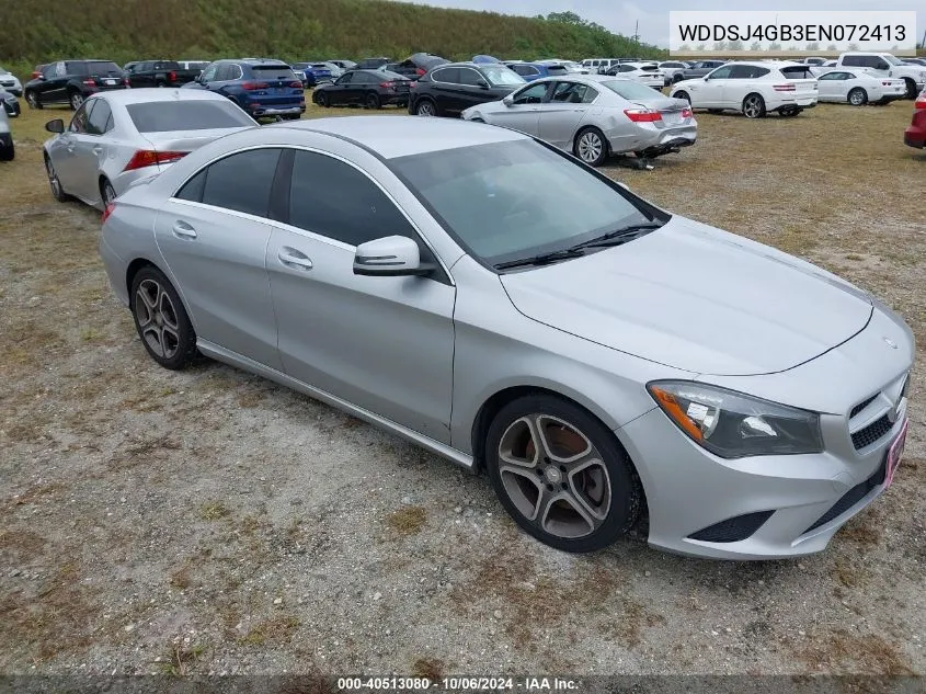 2014 Mercedes-Benz Cla 250 4Matic VIN: WDDSJ4GB3EN072413 Lot: 40513080