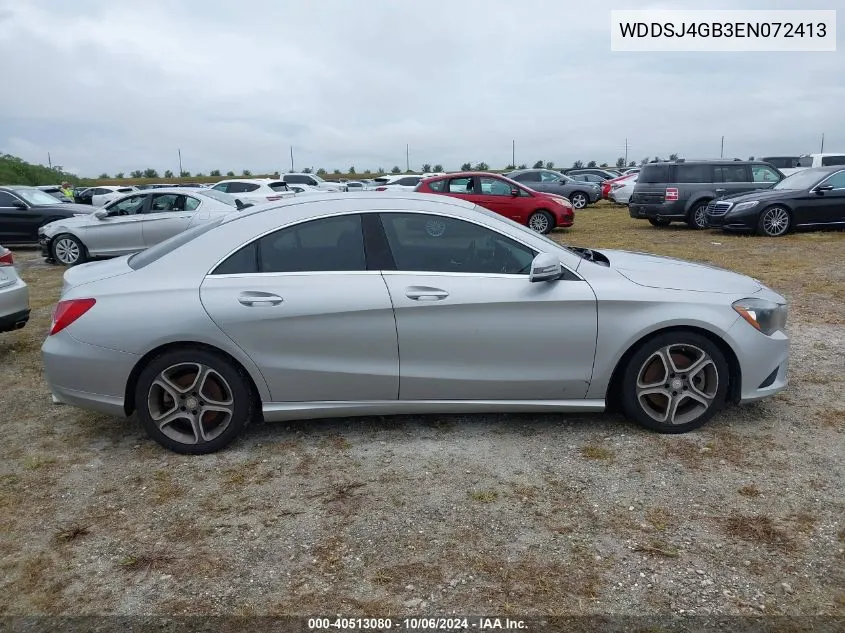 2014 Mercedes-Benz Cla 250 4Matic VIN: WDDSJ4GB3EN072413 Lot: 40513080