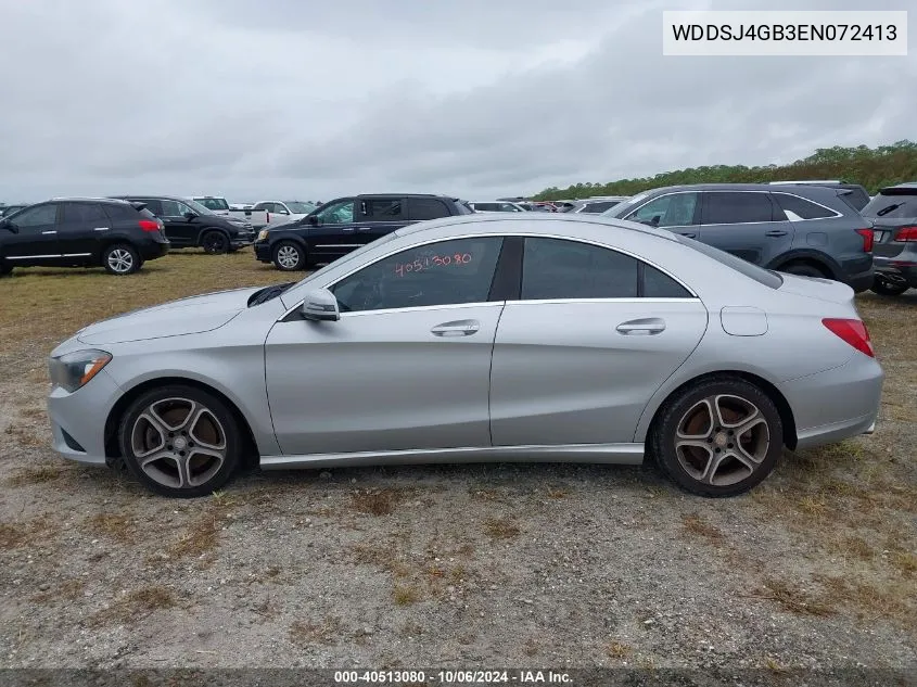 2014 Mercedes-Benz Cla 250 4Matic VIN: WDDSJ4GB3EN072413 Lot: 40513080