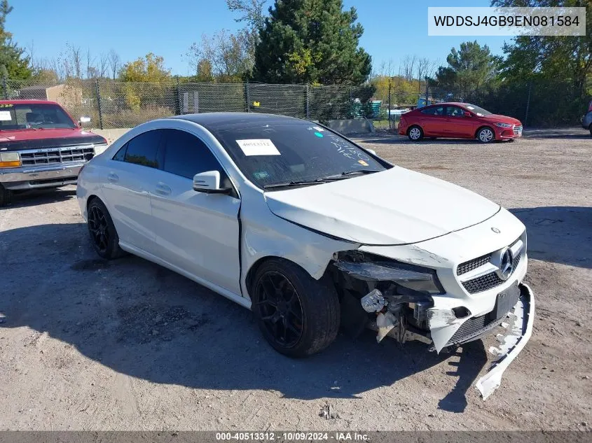 2014 Mercedes-Benz Cla 250 4Matic VIN: WDDSJ4GB9EN081584 Lot: 40513312