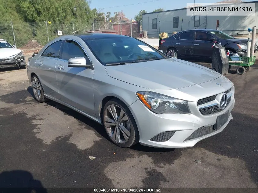 2014 Mercedes-Benz Cla 250 VIN: WDDSJ4EB6EN044916 Lot: 40516910