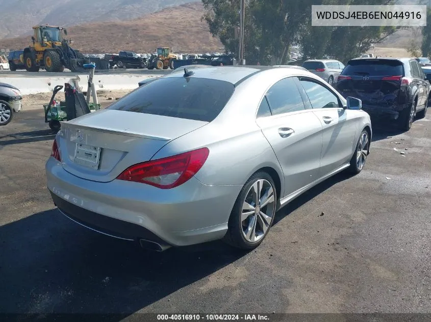 2014 Mercedes-Benz Cla 250 VIN: WDDSJ4EB6EN044916 Lot: 40516910