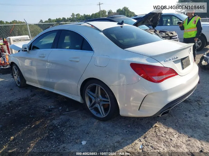 2014 Mercedes-Benz Cla 250 4Matic VIN: WDDSJ4GB0EN108445 Lot: 40525683