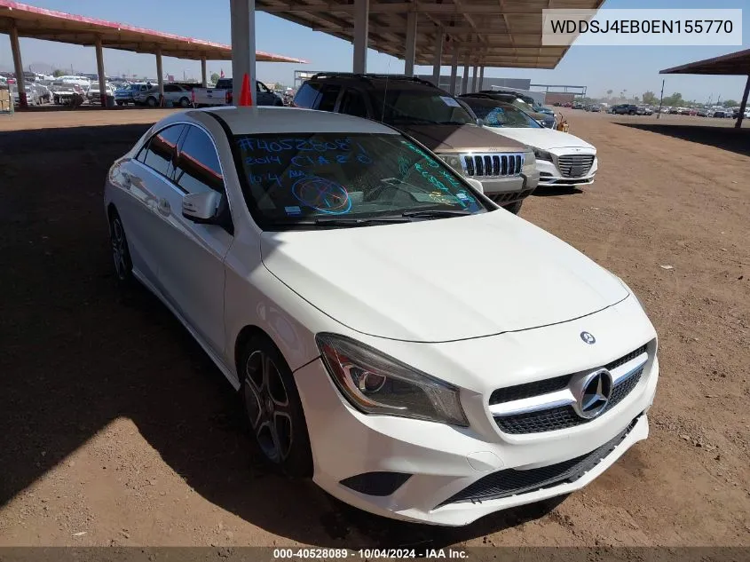 2014 Mercedes-Benz Cla 250 VIN: WDDSJ4EB0EN155770 Lot: 40528089