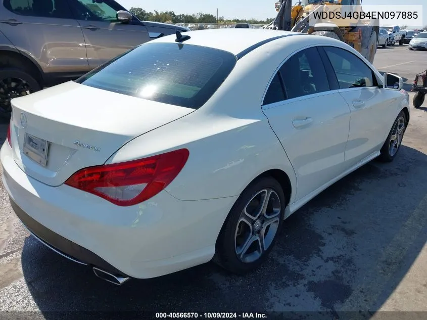 2014 Mercedes-Benz Cla 250 4Matic VIN: WDDSJ4GB4EN097885 Lot: 40566570