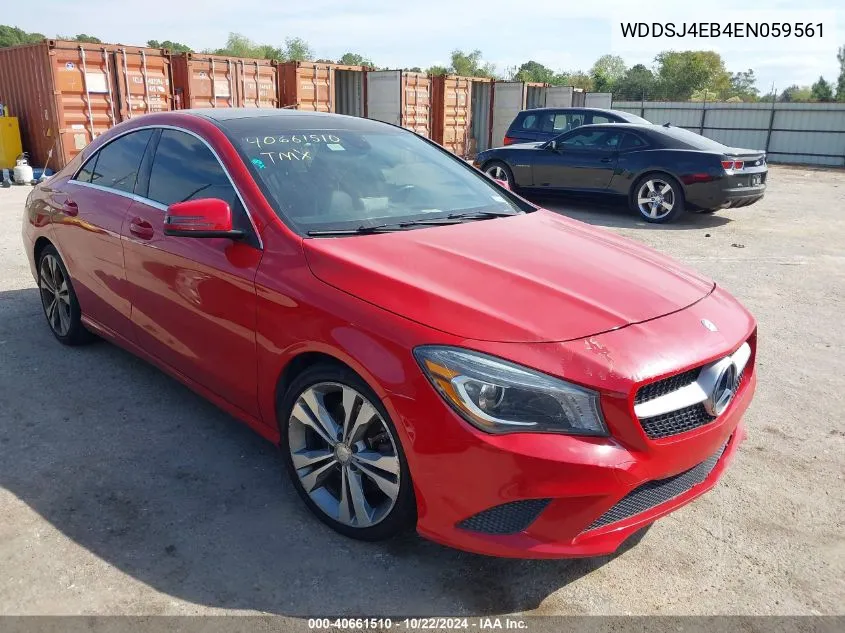 2014 Mercedes-Benz Cla 250 VIN: WDDSJ4EB4EN059561 Lot: 40661510