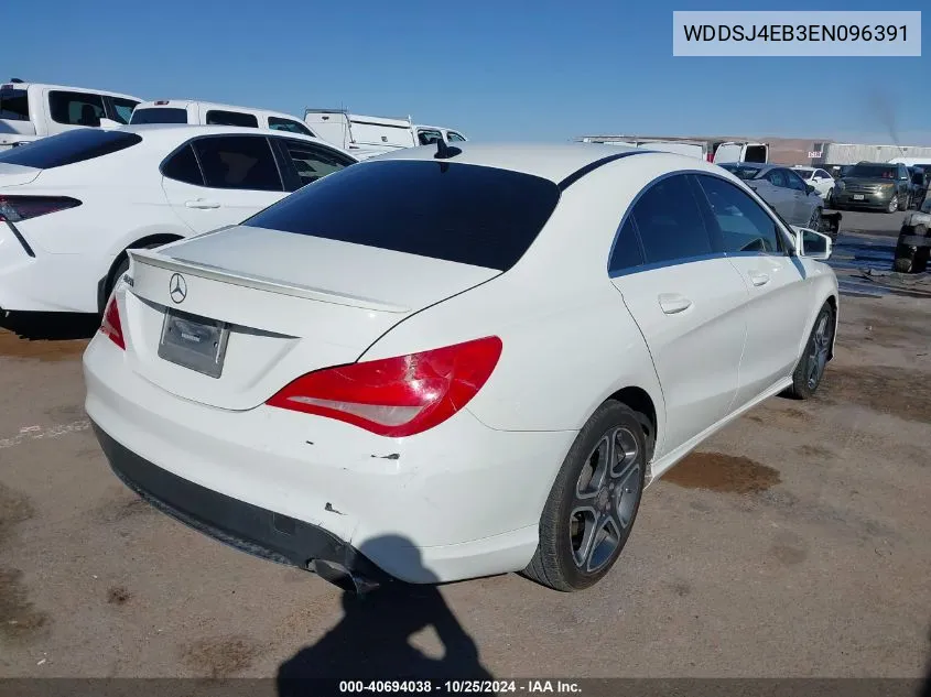 2014 Mercedes-Benz Cla 250 VIN: WDDSJ4EB3EN096391 Lot: 40694038