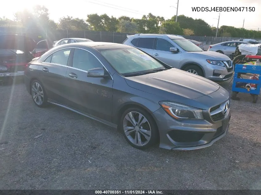 2014 Mercedes-Benz Cla 250 VIN: WDDSJ4EB0EN047150 Lot: 40700351