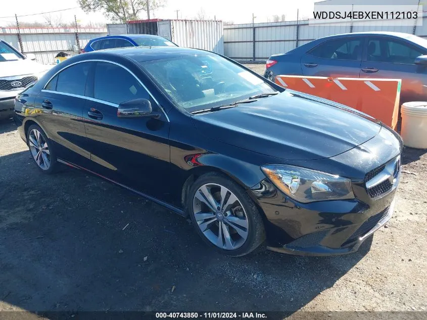 2014 Mercedes-Benz Cla 250 VIN: WDDSJ4EBXEN112103 Lot: 40743850