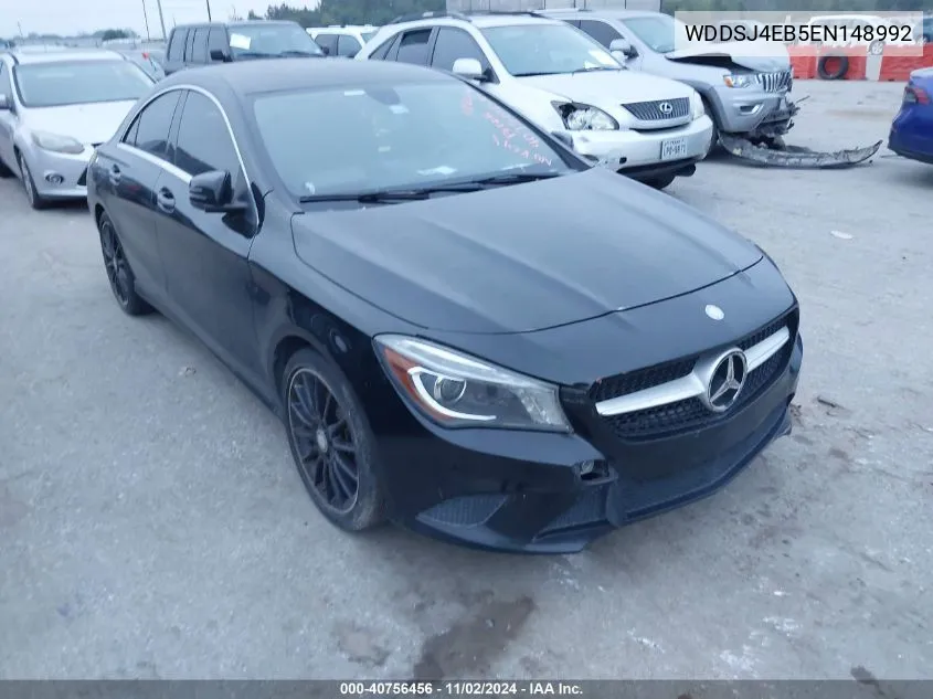 2014 Mercedes-Benz Cla 250 250 VIN: WDDSJ4EB5EN148992 Lot: 40756456