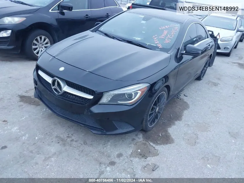 2014 Mercedes-Benz Cla 250 250 VIN: WDDSJ4EB5EN148992 Lot: 40756456