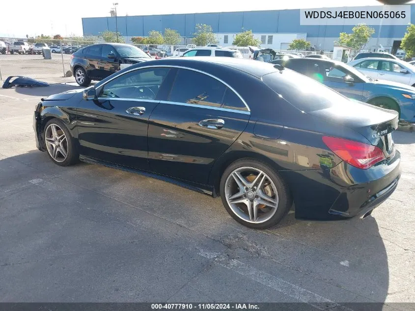 2014 Mercedes-Benz Cla 250 VIN: WDDSJ4EB0EN065065 Lot: 40777910