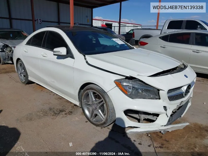 2014 Mercedes-Benz Cla 250 VIN: WDDSJ4EB7EN139338 Lot: 40785390