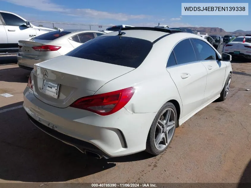 2014 Mercedes-Benz Cla 250 VIN: WDDSJ4EB7EN139338 Lot: 40785390