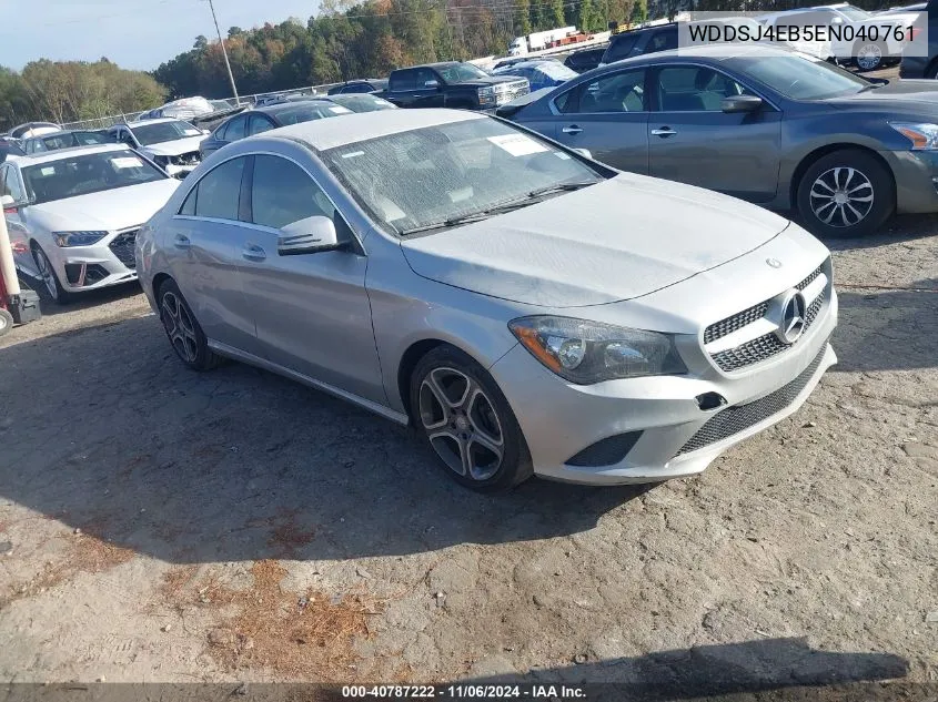 2014 Mercedes-Benz Cla 250 VIN: WDDSJ4EB5EN040761 Lot: 40787222