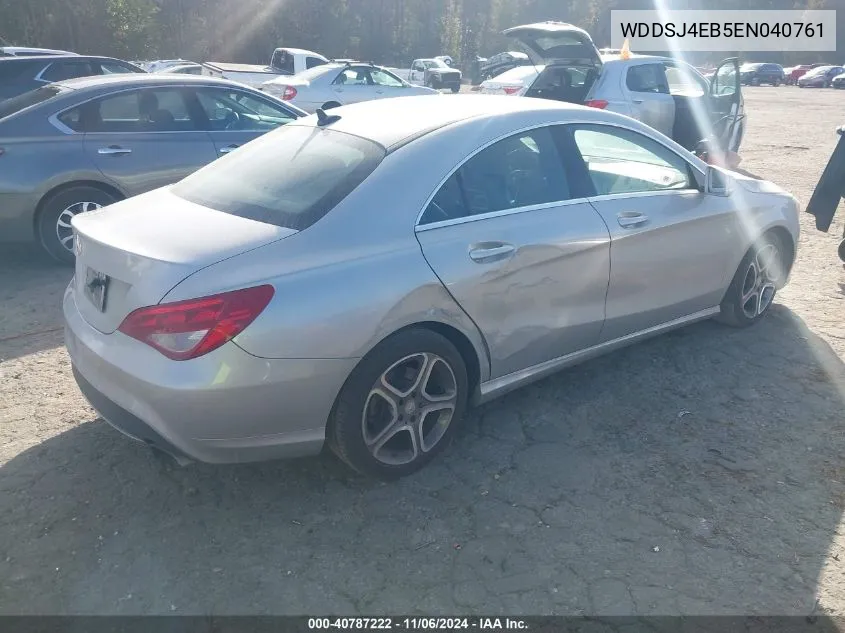 2014 Mercedes-Benz Cla 250 VIN: WDDSJ4EB5EN040761 Lot: 40787222