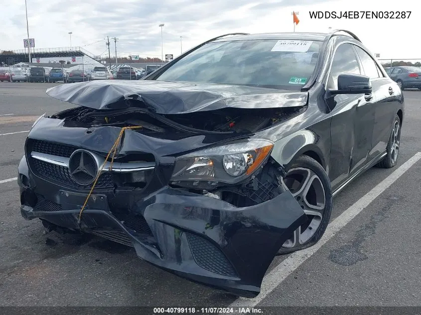 2014 Mercedes-Benz Cla 250 VIN: WDDSJ4EB7EN032287 Lot: 40799118