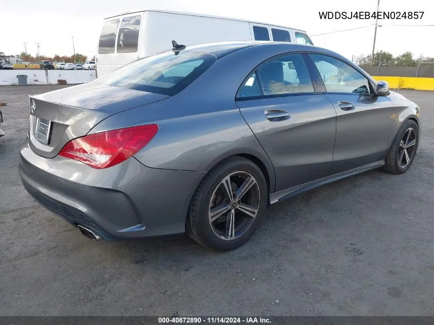 2014 Mercedes-Benz Cla 250 VIN: WDDSJ4EB4EN024857 Lot: 40872890