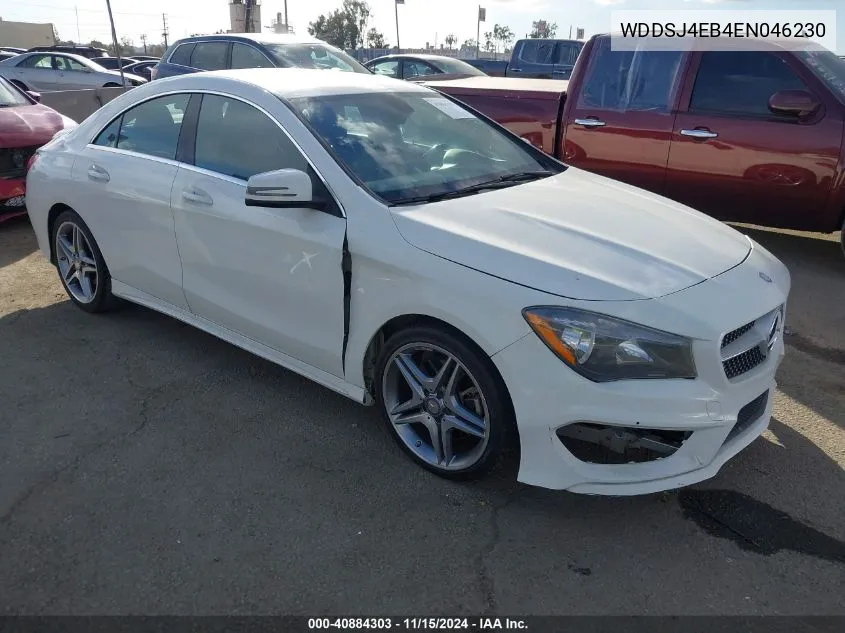 2014 Mercedes-Benz Cla 250 VIN: WDDSJ4EB4EN046230 Lot: 40884303